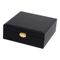 Ioensy - Joyero Portátil Caja De Almacenamiento Organizador Display Joyero Titular Negro
