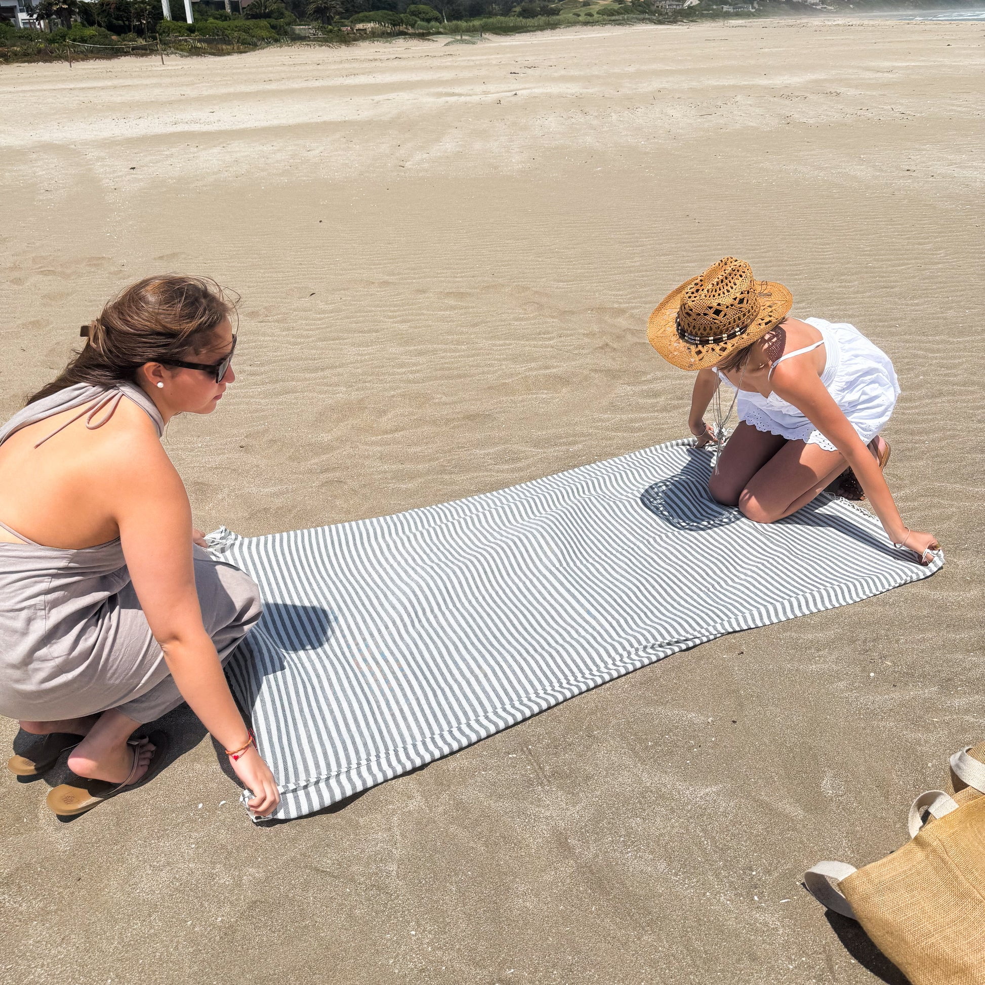 Casa Cmk - Toalla Turca Rayada - Azul