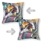 thumbnail image 2 of Chainsaw Man Fundas de almohada de terciopelo con tema, regalos de funda de almohada, decoración para el hogar, cojín de lanzar, regalo de cumpleaños para fans y parejas. 45cm x 45cm., 2 of 6