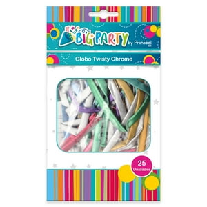 Globo Twisty Chrome Color Surtido 25 Un. Big Party