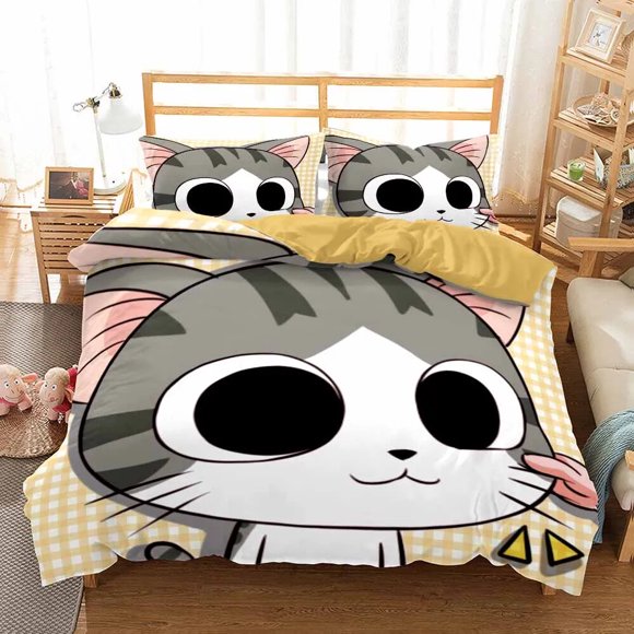 embroid cartoon anime cat chi's sweet home bedding set3-Piece Bedding Set