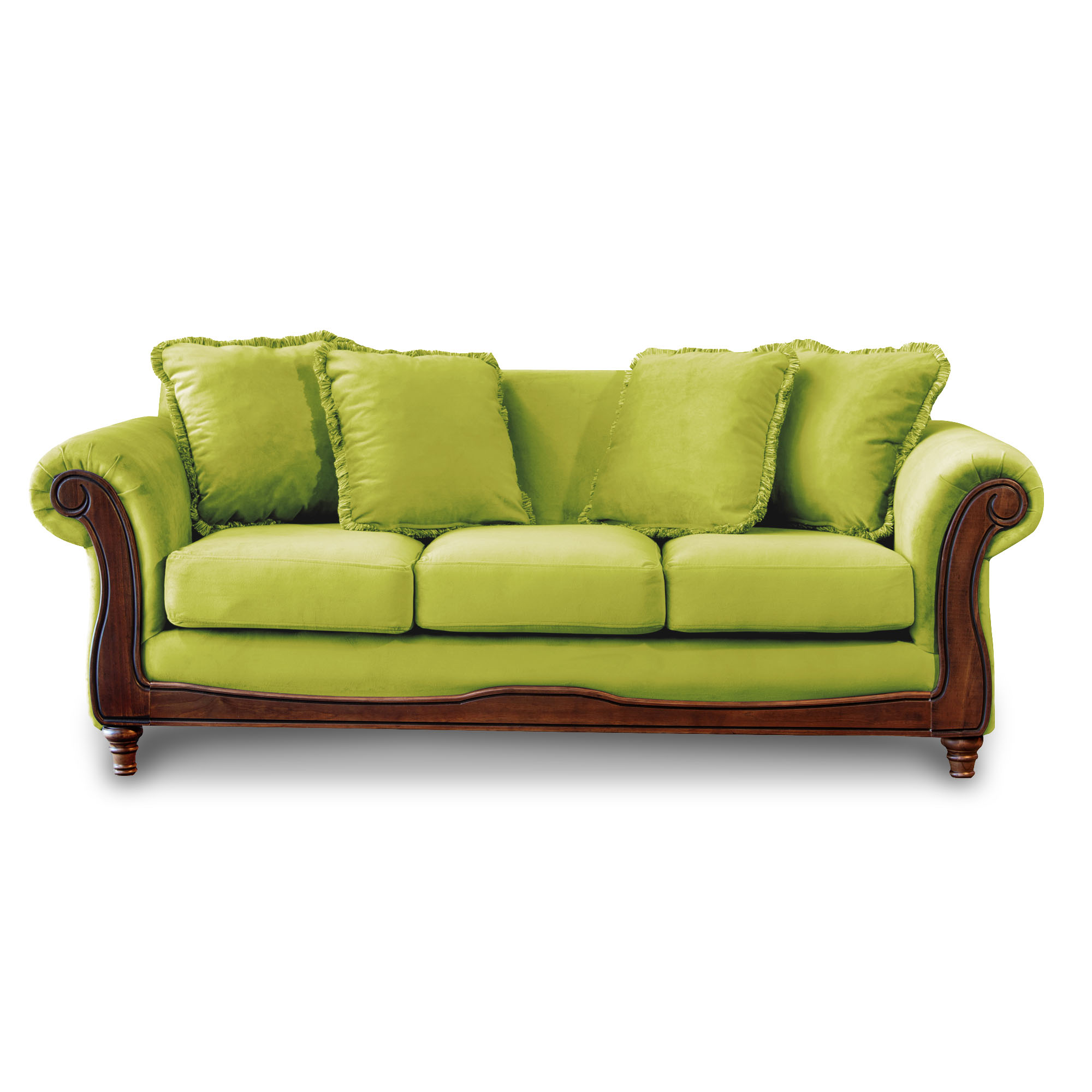 Latam Home - Sofa Rimini 3 C Tela Velvet Pistacho