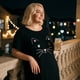 thumbnail image 2 of Agnes Orinda Ropa de Dormir para Mujer Tallas Grandes Camisón Cuello Redondo Mangas Cortas Vestido para Dormir Estampado de Gatos Pijamas para Casa con Bolsillo 2X Negro, 2 of 8