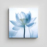 Genérico - Cuadro Loto Azul 40X40 Cm