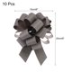 thumbnail image 2 of Uxcell 10Pcs 8" Lazo grande de coche con brillo para envolver regalos de Navidad, flores, cumpleaños, boda, coche, color marrón, 2 of 6