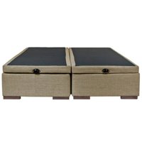 Bloccare - Base Baul 2 Plazas Beige - Largo 200 Cm Con Patas De 4.5 Cm