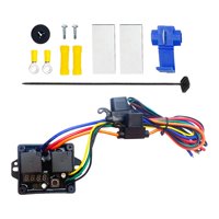 Magideal - Controlador Digital De Ventilador De Radiador De 12 V/24 V Con Interruptor De Ventilador Térmico Digital