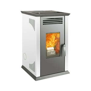 Calefactor A Pellet Amesti Italy 8100 Plus Blanco