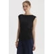 thumbnail image 2 of Polera Mujer Bote Drapeada Textura Negro, 2 of 4
