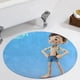 thumbnail image 5 of Luca Alfombra Redonda de Felpa Coral, Antideslizante, No Desprende Pelusas, Lavable y Duradera para Salón, Dormitorio y Habitación de Niños 60cm, 5 of 6