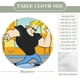 thumbnail image 2 of Johnny Bravo-theme Fitted Round Tablecloths Elastic Edged Table Covers Waterproof Table Cloth for Kitchen Holiday Party Tables Decor 120cm, 2 of 6
