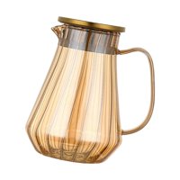 Magideal - Jarra De Vidrio, Tetera De Vidrio De Borosilicato, Jarra De Vidrio, Jarra De Té De Gran Capacidad, Jarra De Vidrio De Borosilicato Para Oficina
