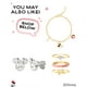 thumbnail image 3 of Collar con piedra natal de Minnie Mouse de Disney en abril, chapado en plata, 3 of 3