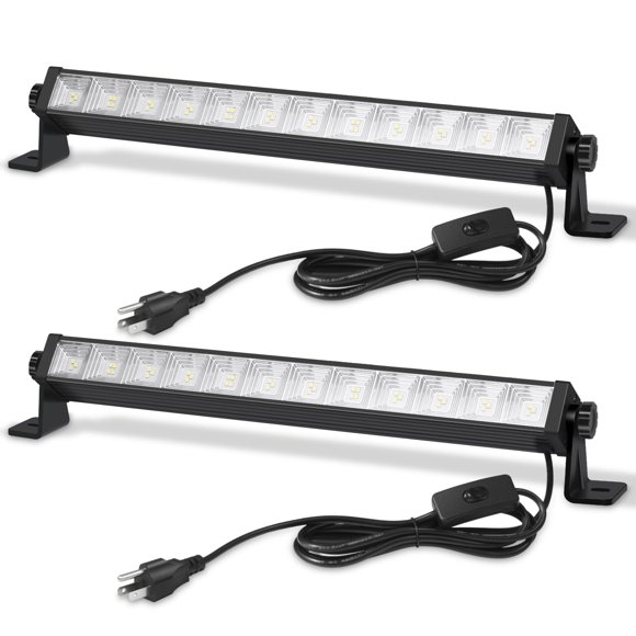 Luces de taller LED YYUJIALIANG 24 W 5400 lm 6000 K (2 unidades)