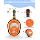 thumbnail image 2 of Máscara de snorkel de cara completa Greatever G2 con sistema Dry Top, 2 of 6