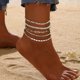 thumbnail image 2 of Gokeey Tobilleras para Mujer Impermeables, Chapadas en Oro de 14 Quilates, 2 of 3