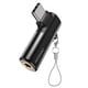 thumbnail image 1 of Adaptador MOSWAG USB‑C a jack de 3,5 mm en ángulo recto, aleación de zinc, 1 of 6