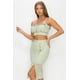 thumbnail image 4 of Conjunto de Top de Tirantes con Tachuelas y Minifalda con Abertura, 4 of 5