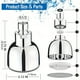 thumbnail image 3 of 1pc Shower Head With Lights, High Pressure Led Shower Head, 7 Color Changing Rainfall LED Fixed ShowerHead For Bathroom, Luxury Chrome Flow Rain ShowerHead Angle-adjustable For Kids Adult, 3 of 4