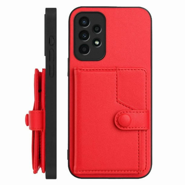 FOXDOCK Funda para SAMSUNG Galaxy A13 4G con Bloqueo RFID - Diseño Elegante con Cierre de Botón