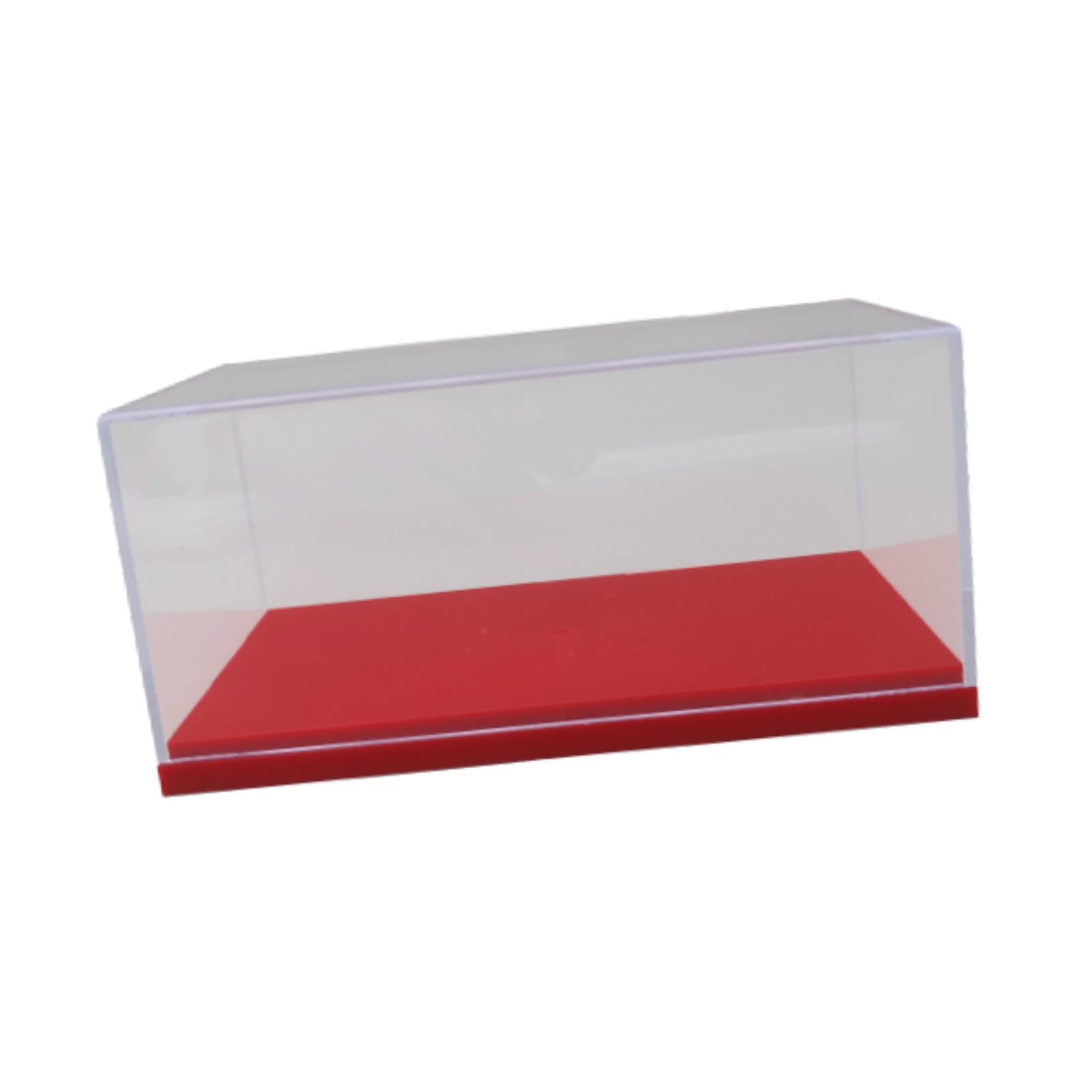 Magideal - Vitrina De Coches De Juguete De Fundición A Presión A Escala 1:43, Vitrina De Acrílico Transparente, Soporte De Exhibición, Vitrina De Colección Para Rojo