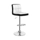 thumbnail image 1 of Silla Piso Bar Taburete Con Respaldo Blanco y negro, 1 of 3