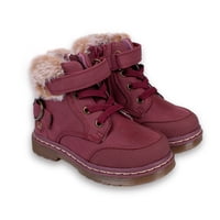 Pillin - Bototo Bebé Niña Velcro Ajustable Cuello De Piel Malva