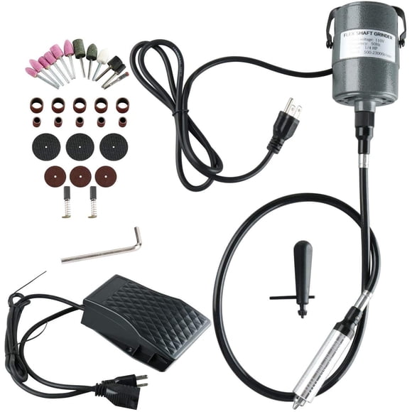 Herramienta Rotativa YaeKoo 1/4HP 380W 110V con Eje Flexible y Amoladora