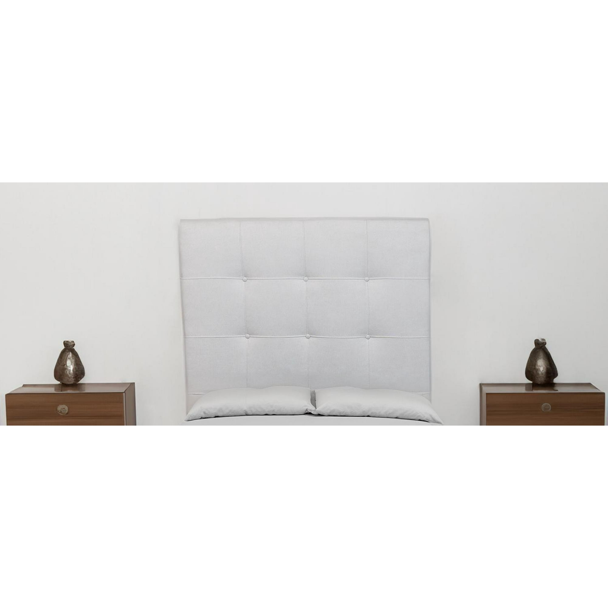 Diseños Valestrini - Respaldo Plaza Y Media Lino Gris