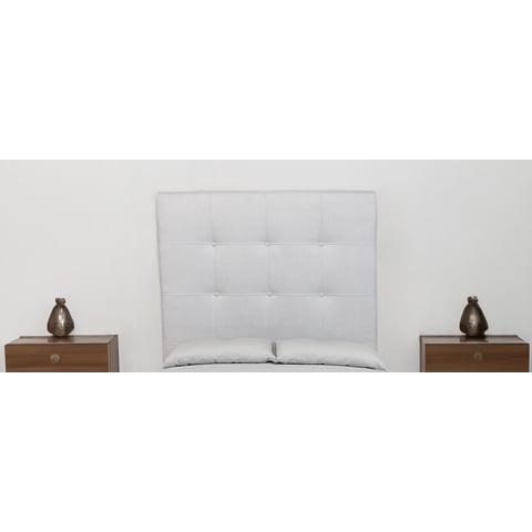 Diseños Valestrini - Respaldo Plaza Y Media Lino Gris