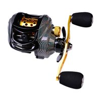 Magideal - Carrete 18 + 1Bb Rodamiento 7,2: 1, Potente Y Suave Carrete Cnc De Fundición De Ligero 10 Kg Fuerza , Dw132Wl Mano Izquierda