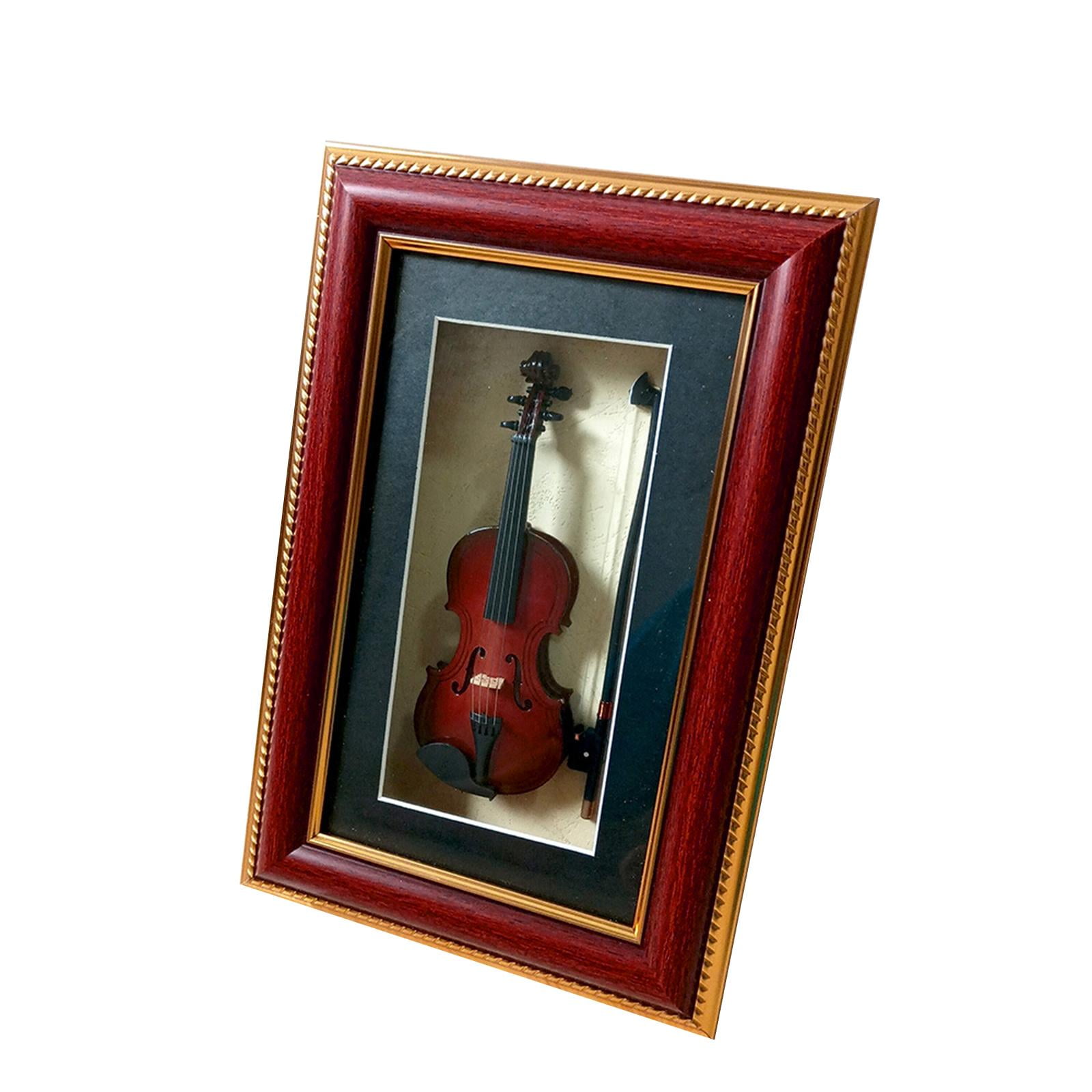 Bothyi - Marco De Fotos Modelo De Instrumentos Musicales En Miniatura Para El Comedor De Dormitorio Del Hotel Violín
