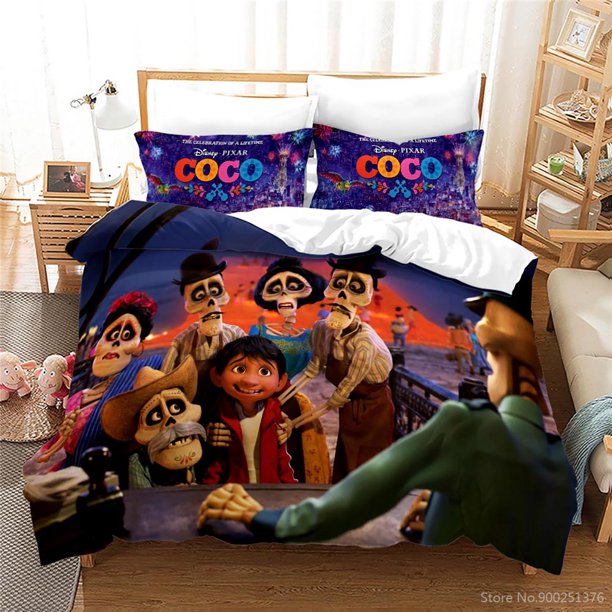 Coco Cartoon Film Duvet Cover Set, Queen, King Size Bedding Set, Soft Quilt Cover, Twin, Full Bed Sheets