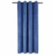 thumbnail image 1 of Cortina argollas Felpa New Velvet Azul, Masel, 1 of 2