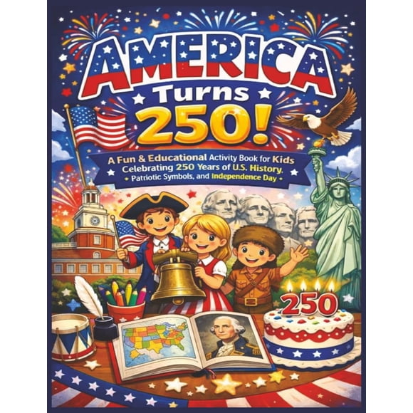 Libro de actividades Independently published America Turns 250