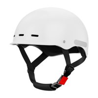 Ioensy - Casco De Bicicleta Half Casco Ajustable Para Skateboarding Montaña Bicicleta Desplazando Blanco