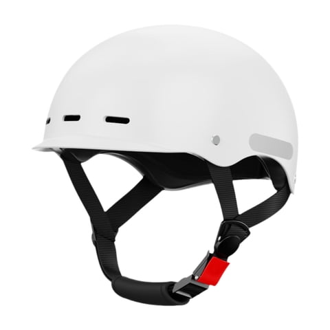 Ioensy - Casco De Bicicleta Half Casco Ajustable Para Skateboarding Montaña Bicicleta Desplazando Blanco