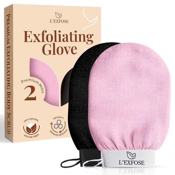 Guante Exfoliante L'Exfose 2 pzas 22 × 15 cm Viscosa