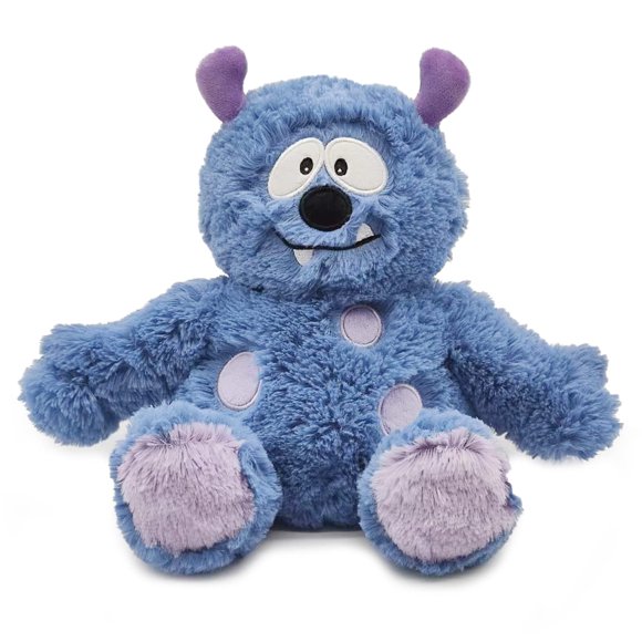 Peluche Warmies Blue Monster, apto para microondas, con aroma a lavanda