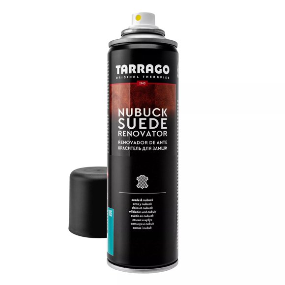 Tarrago Spray Renovador de Gamuza - Revive el Color Original - Ideal para Zapatos de Gamuza, Botas, Chaquetas, Tacones y Más - 250 ml - Turquesa