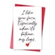 thumbnail image 1 of Tarjeta de San Valentín LYMEQING Dirty Adult Funny I Like Your Face, 1 of 6