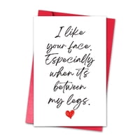 Tarjeta De San Valentín Lymeqing Dirty Adult Funny I Like Your Face