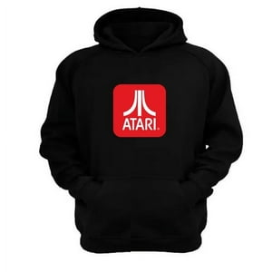Genérico - Polerón Canguro Atari Negro Talla S Unisex