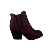 Todopiel - Botín Gamuza Ecológica Zaz08 Burdeo