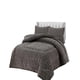 thumbnail image 2 of Set Cobertor De Invierno Con Textura 1 5 Plaza 180x200cm P Gris, 2 of 4