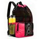 thumbnail image 1 of Mochila de natación RUENVUE de malla con cordón – Rojo rosado, 1 of 7