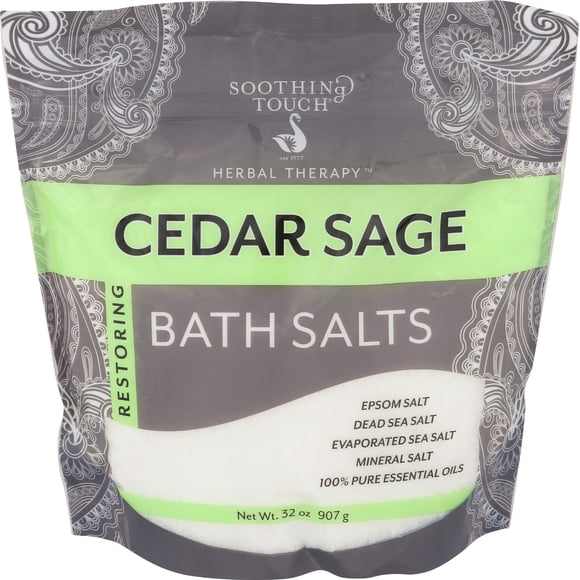 Sales de baño Soothing Touch Cedar Sage Restoring, bolsa de 946 ml