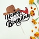thumbnail image 3 of Decoración para tartas Dxsdgetue Cowboy para fiesta de feliz cumpleaños, 3 of 8