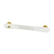thumbnail image 5 of Zapatero Montado En La Pared, Soporte Para Zapatillas, Toallero Para Pared, Entrada, Baño, Color Crema, Blanco Y Dorado, 28cm, 5 of 5