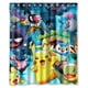 thumbnail image 1 of Cortina de ducha con diseño de Pikachu, juego de cortinas de baño con ganchos, tamaño 60 x 72 pulgadas, 1 of 3